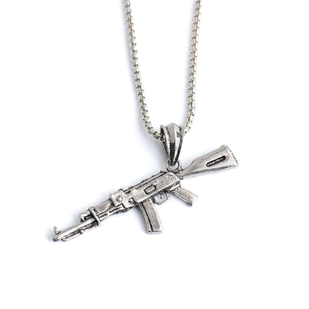 AK47 PENDANT & CHAIN SET