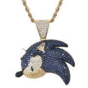 ICED OUT IGEL-ANHÄNGER &amp; KETTE SET