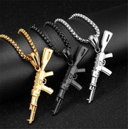 AK47 PENDANT & CHAIN SET