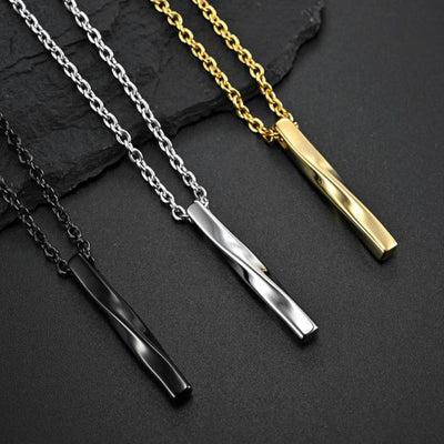 3D BAR ANHÄNGER &amp; KETTE SET