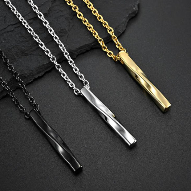 3D BAR ANHÄNGER &amp; KETTE SET